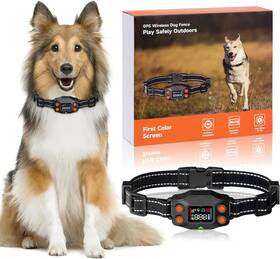 Lincae 313020449453 Gps Wireless Dog Fence 3 Warning Modes Radius 25-999 Yards Ipx7 Waterproof Co