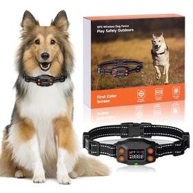 Lincae 635412427123 Gps Wireless Dog Fence 3 Warning Modes Radius 25-999 Yards Ipx7 Waterproof