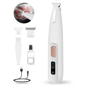 Liturtoo Az0827 Dog Paw Trimmer With Led Light Ultra-low Noise Grooming Kit With