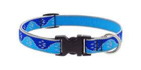 Lupinepet 48401 Lupine Reflective Small Dog Collar 3/4 Inch Wide Blue Paws Adjusts From... Fast Ship