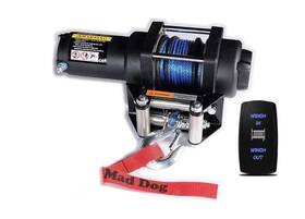 Mad Dog Products 101545 3500 Lb Winch And Mount Combo Synthetic Rope Compatible With Polaris
