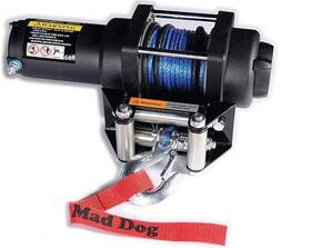 Mad Dog Products 603514102412 3500 Lb Winch And Mount Combo Synthetic Rope Compatible With Honda Tr