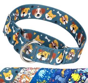 Maowuwujoz Hllsy3800 1.5 Inch Wide Dog Collar - No Pull Martingale For Large Dogs Escape P