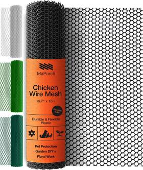 Maporch 7d-k3sn-p2mr Ukeu Black Plastic Wire Mesh Fence - Snake Barrier For Poultry Dogs And