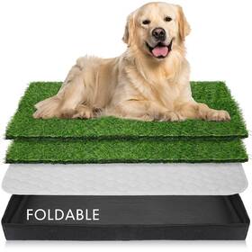 Menkxi Menkxi-grass-23 35ftft X 22.6ftft Dog Grass Pad Large Patch Potty With 2 Artificial Was
