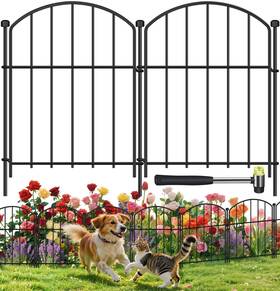Mgjaa 750108826605 20 Pack Decorative Garden Fence Animal Barrier 17 In X 11 Ft Rustproof