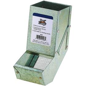 Miller 466156 Pet Lodge Steel Small Animal Feeder With Sifter Bottom Cage Rabbit Hol