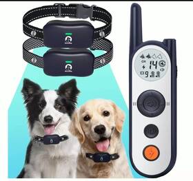 Mimofpet 684214534027 Wireless Dog Training Collar Electric Fence For 2 Dogs 25ft To 3500ft 3 Modes