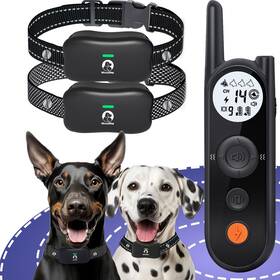 Mimofpet 686504648247 Wireless Dog Fence For 2 Dogs - 6000ft Waterproof Collar