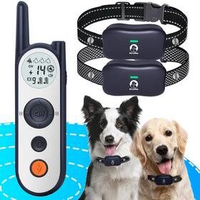 Mimofpet 688312152480 Wireless Dog Fence For 2 Dogs - 25ft To 3500ft Electric 185 Days Standb