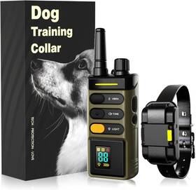 Misdlar 749877425454 Dog Shock Collar With Remote Control - Rechargeable Training Ipx7