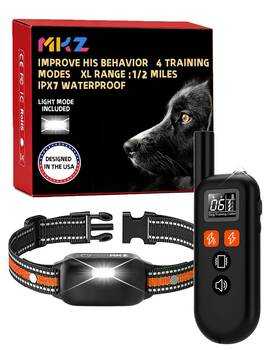 Pd516 Mkz Dog Training Collar With Remote - Shock For Small Medium Large