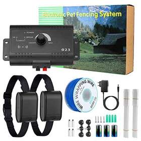 Moclever 731716376041 Electric Dog Fence System-wireless Covers 1.2 Acre Pet Boundary Con