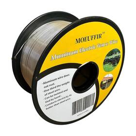 Moeuffir 766157154354 1312 Ft 400m 14 Gauge 2.0mm Aluminum Electric Fence Wire For Garden