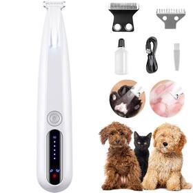 Mooneon Kaxpla012 2025 New Pet Precision Trimmer Dog Paw With Led Light Dual-speed Mo