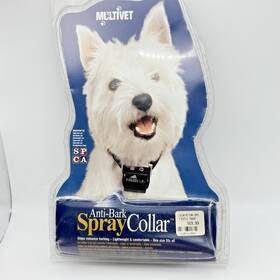 Multivet 624834111239 Anti Bark Spray Collar Battery Operated Stops Nuisance Barking