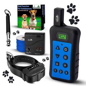 My Pet Command 600168680689 Underground Wireless Dog Shock Collar Fence System Dual Funct