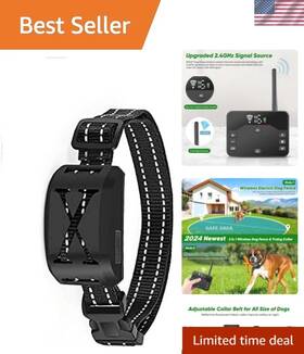 Nbsun 630456583682 Wireless Dog Fence Electric Pet Containment Remote Training Collar Waterproof
