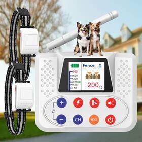 Nbsun 643556636639 Wireless Dog Fence System Electric For With Big Lcd Screen Portab