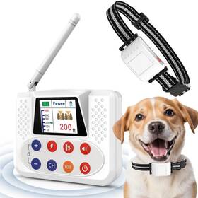 Nbsun 763932798062 Wireless Dog Fence System Electric For With Big Lcd Screen Portab