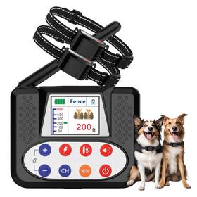 Nbsun 769165266866 Wireless Dog Fence System Electric With Big Lcd Color Screen Portable
