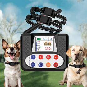 Nbsun 769165267009 Wireless Dog Fence Electric For Dogs With Big Lcd Color Screen Portab