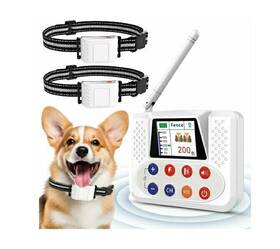 Nbsun Sun-wt2-2 Wireless Dog Fence 3rd Gen. Electric For 2 Dogs With Remote Collars 2.4g