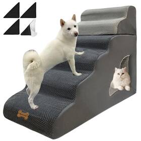 Necrely 6-step 39.3 15.8 30 Dog Stairs For Small Dogs To 30 Inches High Beds 6 Step Ramp Stair 1