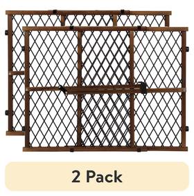 No 2026910 Adjustable Wood Baby Gate Farmhouse Collection Fits Openings 26 - 42 Inch