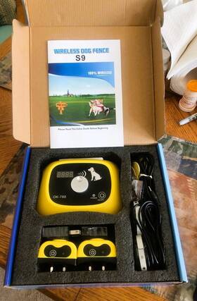 Okpet Ok-788 Wireless Dog Fence Pet Containment System For 2 Dogs Collars