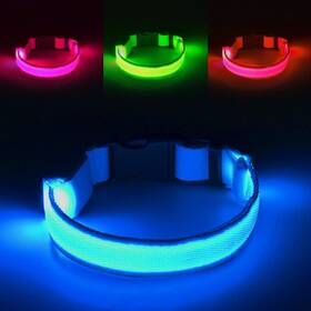 Omni Soulmate 768681886015 Third Led Dog Collar Usb Rechargeable Light Up Collars 3modes Waterproof