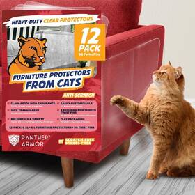 Panther Armor 195893535552 12-pack Furniture Protectors From Cats 12 Sheets 96 Pins