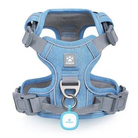 Pawaii Phn01t-cxs No Pull Dog Harness With Pet Id Tag Reflective Strips Choke Front O