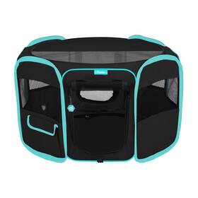 Pawdle 028672519699 Deluxe Premium Pet Dog Playpen Portable Soft Exercise Pen Kennel With Car