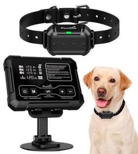Pawious 198168522981 Wireless Dog Fence - High Precision Containment System For Up To 1 Acre Indo