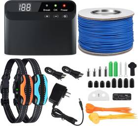 Pceotllar 860-2-n4 Electric Fence For Dogs Rechargeable Dog Underground Fen