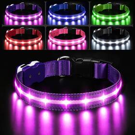 Pceotllar Tc6210f Light Up Dog Collars Led Collar Rechargeable Night Walking