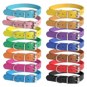 Periflowin Pfpxq14 Puppy Collars For Litter - 14 Color Adjustable Id Collar Identification Leath