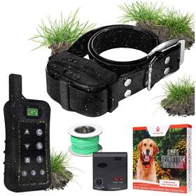 Pet Control Hq 652129202942 Wireless Dog Fence System - Electric Shock Collar Training With Rem