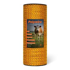 Pet & Livestock Hq Polywire 3mm 9ss Electric Fence Polywire 1/8 Inch With 9 Stainless Steel Strands - High Visible