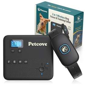 Petcove 850053064081 Wireless Dog Fence And Remote Training Collar