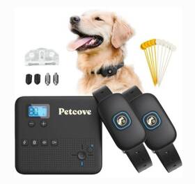 Petcove Pc-pwgrd2-blk-merch-3 Wireless Dog Fence/ Remote Training Collar Pawguard 2.4 Ghz Black 2 Dogs