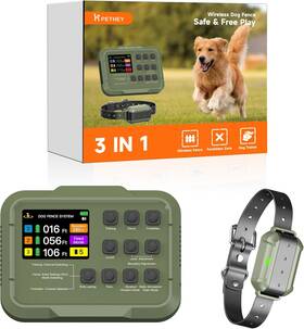 Pethey F910p-rec Open Box - 2025 Upgraded Wireless-electric Fence System Dog Training