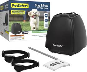 Petsafe Brands Bnd-141 Stay And Play Wireless Fence For 2-dogs With Replaceable Battery Collar