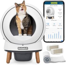 Petsafe Pal00-17985 Smart Cat Litter Box - Scoopfree Smartspin Self-cleaning