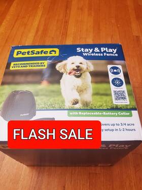 Pif00115001 Petsafe Stay And Play Wireless Pet Fence Stubborn Dogs New-never Used - Opened Box