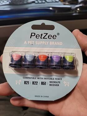 Petzee 789458848906 5pcs Replace Fence Battery Set For Micro And Lite Receiver R21 R22 R51