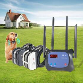 Plkm 01-gp-s10-p-2c Wireless Dog Fence Pet Boundary With 2 Rechargeable Collars 2000ft Range