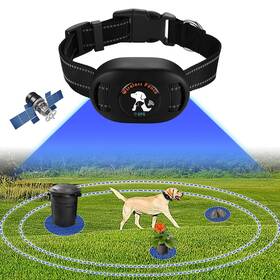 Plojop 772093209546 Gps Wireless Dog Fence And Outdoor Pet Barrier 2 In 1 Range 97-3280ft Electr