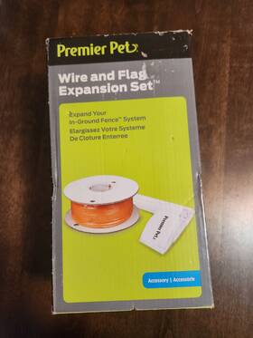 Premier Gfra-500 Pet Wire And Flag Expansion Set Accessory Kit Dog Yard Invisible Fence